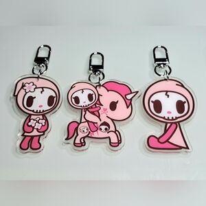Toki Doki Til Death Ciao Ciao Keychain Purse Backpack Charm Clip Bundle